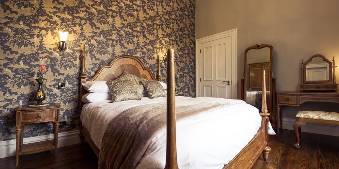 Butler Suite Bedroom at Wilton Castle